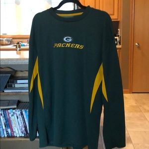 Long sleeve 100% polyester Greenbay Packers shirt